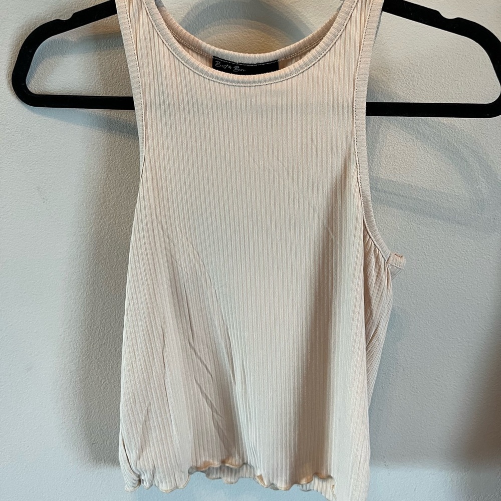 tan tank top